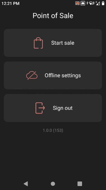 Reader App Start Sale Screen